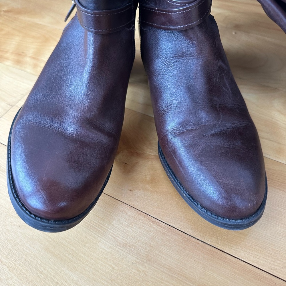 Anne Marie Dark Brown Heeled Boots - Picture 8 of 8